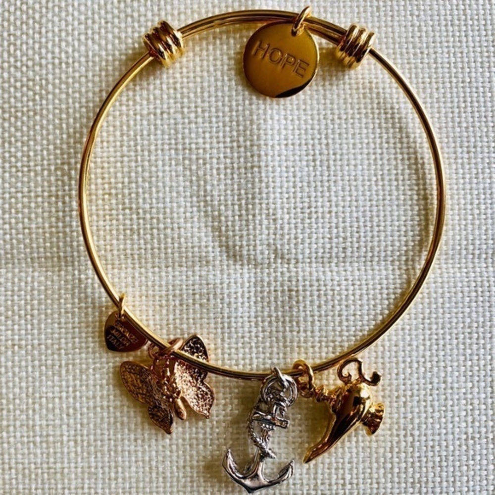 Bronza Italia Hope Charm Bracelet Expandable - Picture 6 of 6